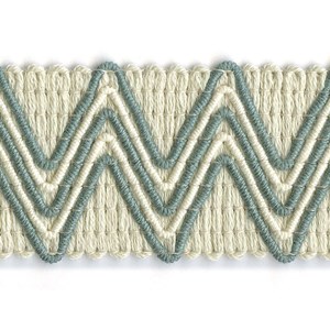 vintage zig zag trim - eucalyptus