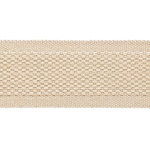 decorative trimming braid in subtle wool/cotton weave in straw off-white colour carpet trim - straw