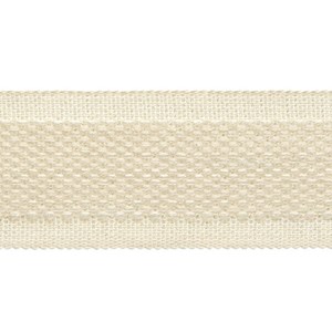 decorative trimming braid in subtle wool/cotton weave in wax off-white colour carpet trim - wax
