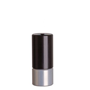 duo black & aluminium contemporary roman blind pull duo roman blind pull - black/aluminium