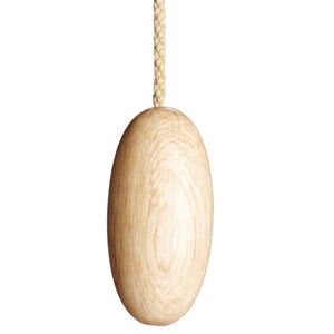 wooden pebble roller blind pull with cotton rope cord pebble blind pull