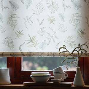 eden natural roller blind fabric print eden - natural