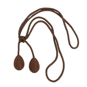 copper coloured glitter egg curtain tieback in lurex yarn glitter tiebacsk - copper