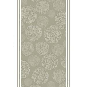 asha patterned tea towel has a design of trees made by white dots on a grey background asha tea towel - elephant grey