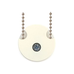 child safety cord trap in cream strong metal for blinds, curtains, romans halo cord safety device - cream