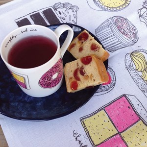 illustrated cake mug by charlotte farmer naughty but nice mug