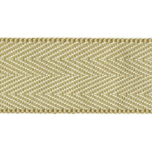 herringbone  in bath stone yellow interior decorative woven trimming braid herringbone trim - bath stone