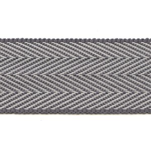 herringbone trim in grey interior decorative woven trimming braid herringbone trim - saville grey