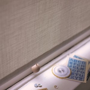 lunar grey japanese linen woven window roller blind fabric Japanese linen - lunar grey