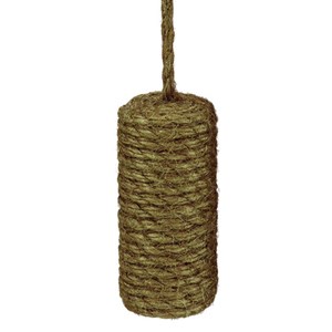 leaf green natural jute window roller blind pull jute blind pull - leaf green
