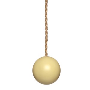 chartreuse wood ball window roller blind pull or acorn with jute cord lewes blind pull - matte chartreuse