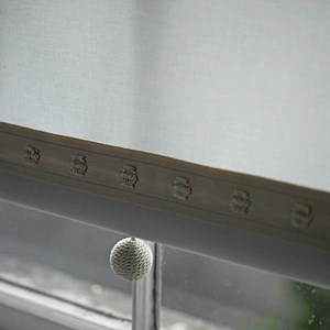 metro plain roller blind fabric in light grey colour metro - light grey