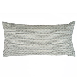 duck egg coloured woven cushion with clever slub-effect weave by Laura Fletcher Midhurst Check Cushion duck egg