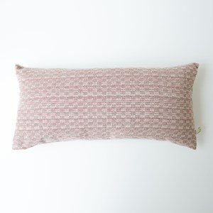 Midhurst Check Cushion dusty pink