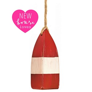 red and white mini buoy nautical bathroom light pulls with jute cord mini buoy light pull - red