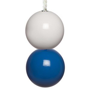 blue & white bathroom light pulls with white cotton rope cord nautical light pull - yacht blue & white