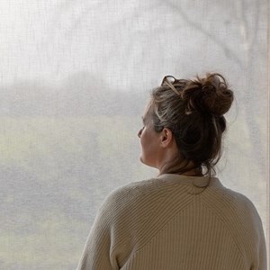 neo recycled environmental roller blind fabric in grey Neo - light grey