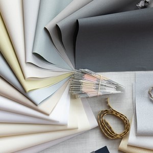 polar plain roller blind fabric polar - flint grey