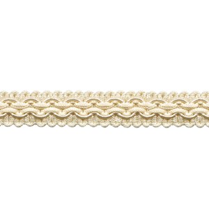 regency braid in cream is a traditional decorative patterned trimming regency braid - cream