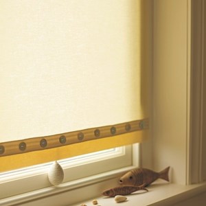 cream natural cotton Swedish roller blind fabric is a traditional window dressing swedish cotton plain - cream