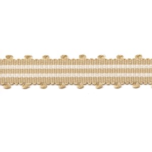 sandcastle colourway in tenby braid, a simple modern stripped trimming for interiors tenby striped trim - sandcastle