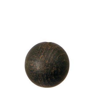 cocoa ball roman blind pull in stained beech wood wooden ball roman blind pull -  cocoa