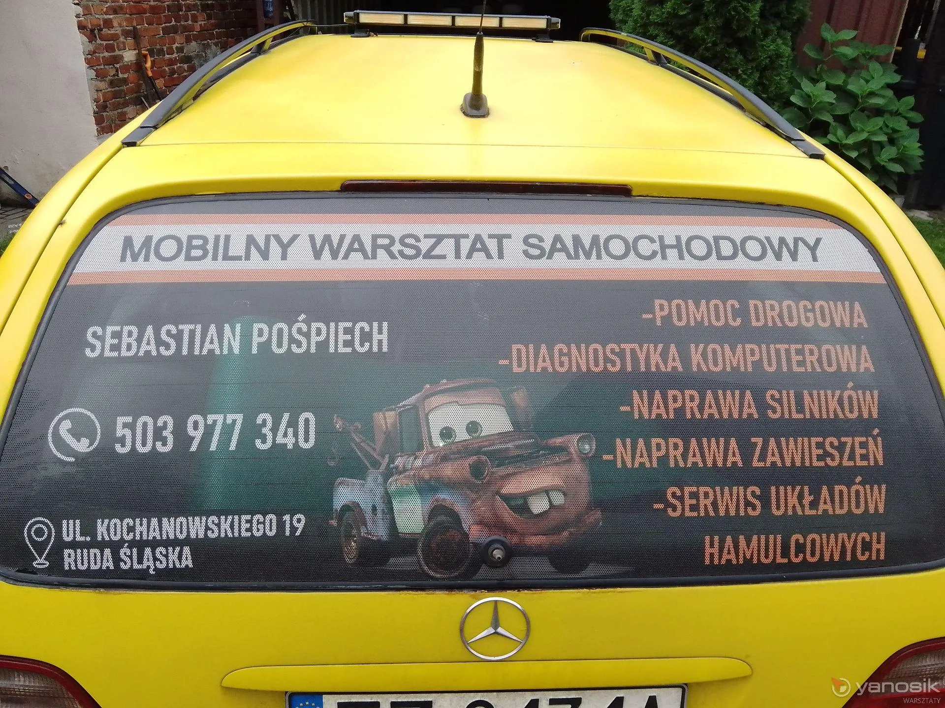 zdjęcie przedstawiające Mobilny warsztat samochodowy Pośpiech Sebastian