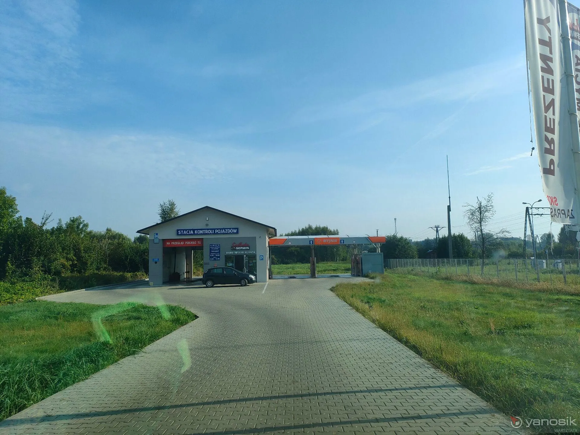 zdjęcie przedstawiające SADŁOCHA SERWIS Stacja Kontroli Pojazdów KUNÓW / MYJNIA 24H