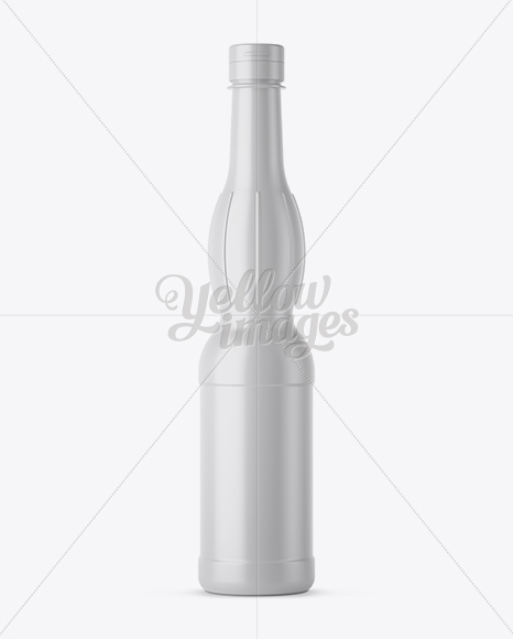 Glossy Plastic Drink Bottle Mockup