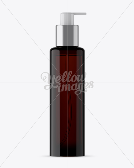 Amber Spray Bottle Mockup PSD #3