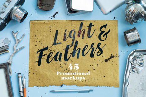 Light & Feathers - Promotional Mockups
