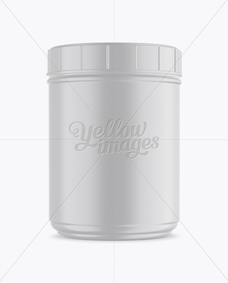 Matte Protein Jar Mockup