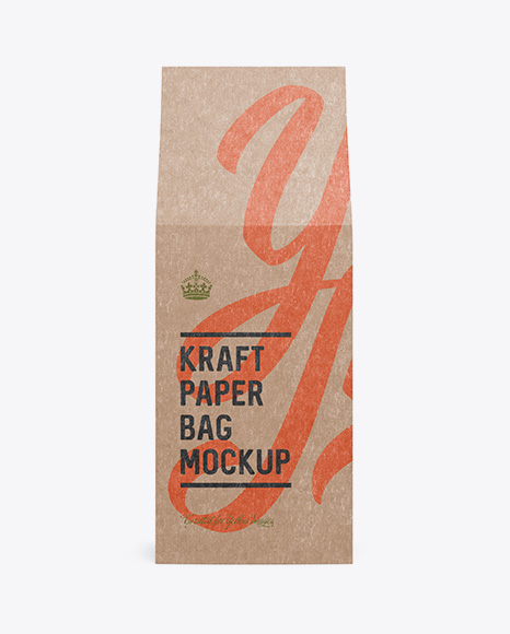 Download Kraft Paper Box Mockup - Front View