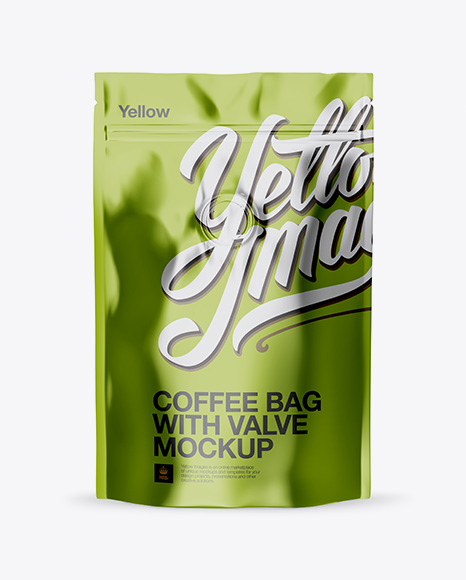 Metallic Stand-Up Pouch Mockup