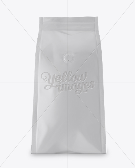Matte Coffee Bag With Valve Mockup   Hero Shot PSD #3
