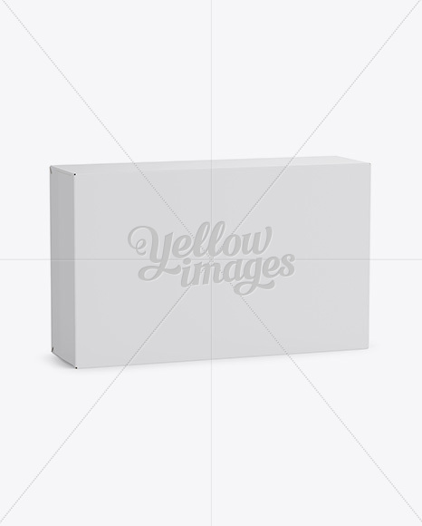 Popular Box Mockup – Half Side View