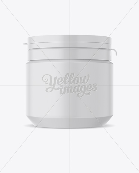 Matte Plastic Jar Mockup PSD #3
