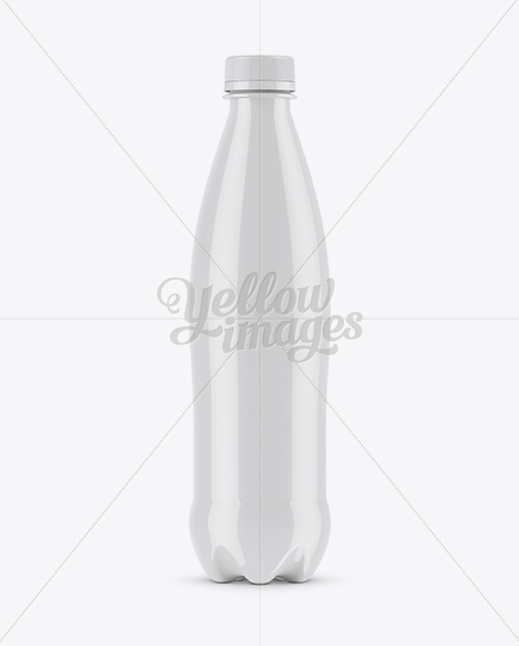 Glossy Plastic Bottle Mockup PSD #3