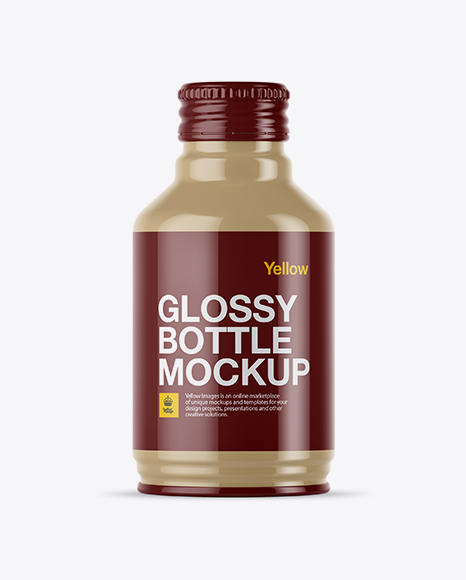 Download Glossy Drink Bottle Mockup Object Mockups