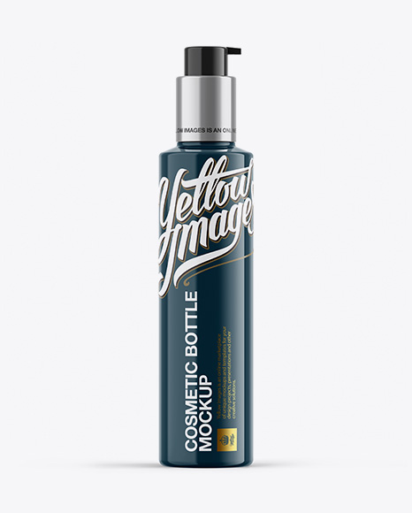 Glossy Cosmetic Bottle Mockup