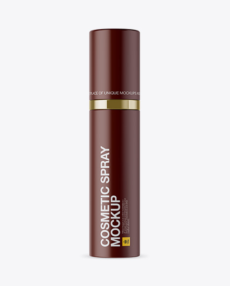 Matte Spray Bottle Mockup