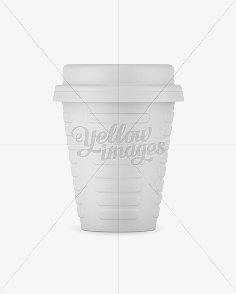 Matte Coffee Cup Mockup   Front View PSD #3
