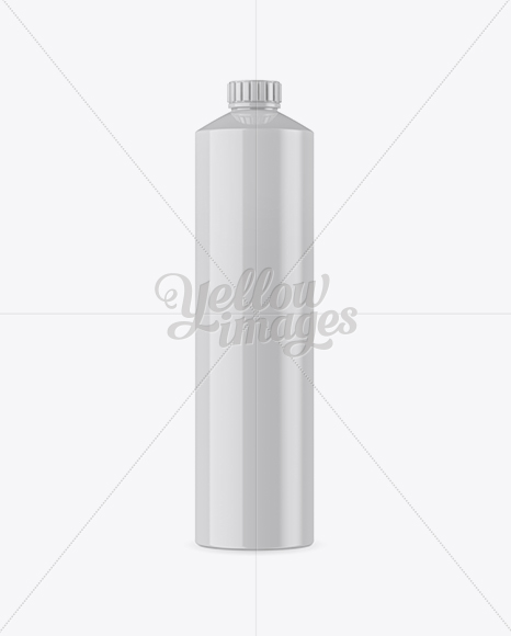 Glossy Plastic Bottle Mockup PSD #3