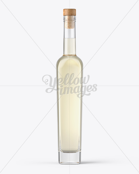 Clear Glass Vermouth Bottle Mockup