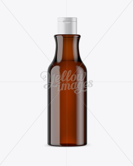 Amber Cosmetic Bottle Mockup PSD #3