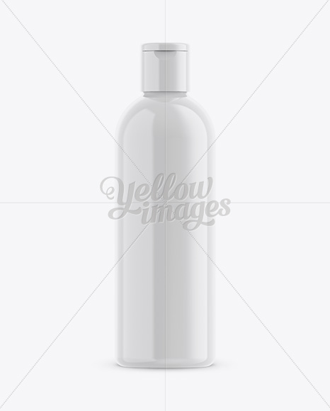 Glossy Plastic Bottle Mockup PSD #3