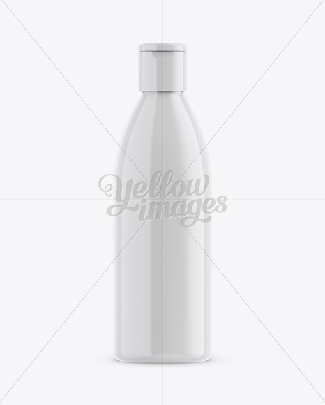 Glossy Plastic Bottle Mockup PSD #3