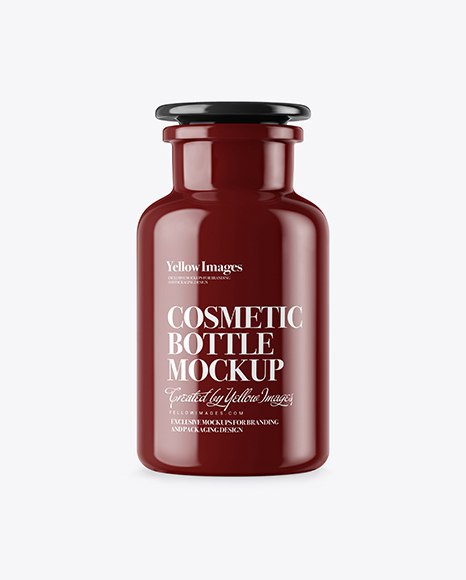 Glossy Cosmetic Bottle Mockup