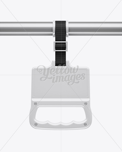 Glossy Plastic Bus Grab Handle Mockup PSD #3