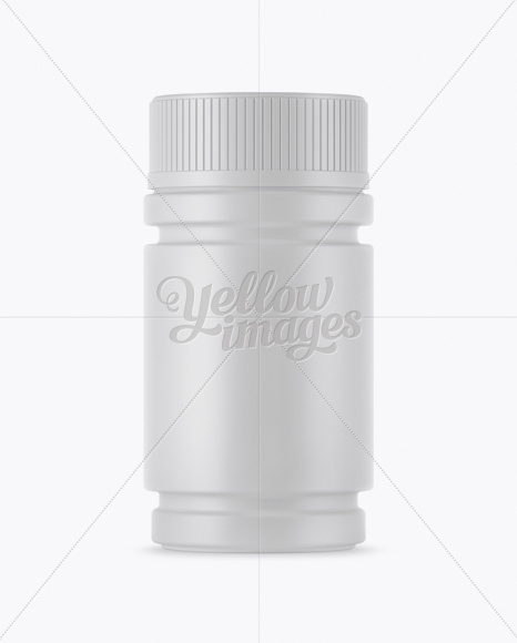 Matte Pill Bottle Mockup PSD #3
